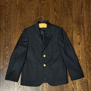 Brooks Brothers Fleece Boys Navy Blazer – Loro Piana 100% Wool